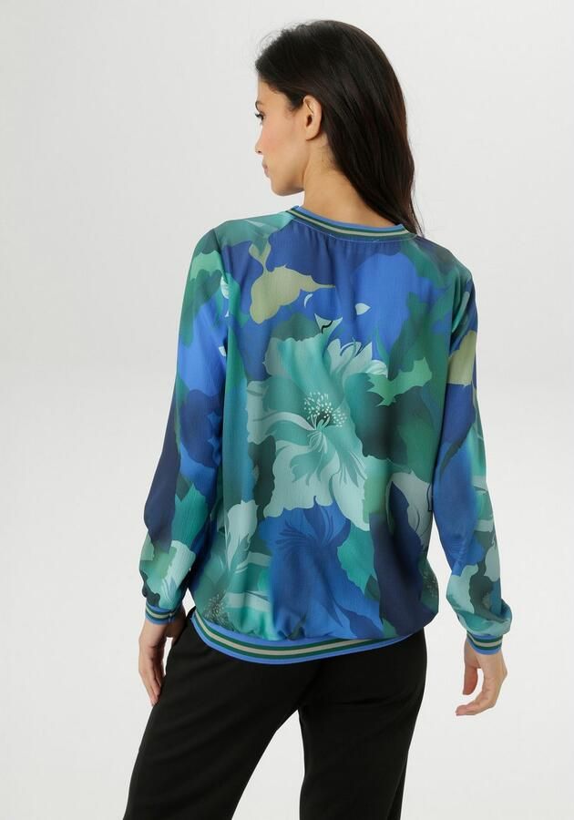 Aniston SELECTED Shirtblouse met gestreepte sportieve chetten nieuwe collectie - Foto 4