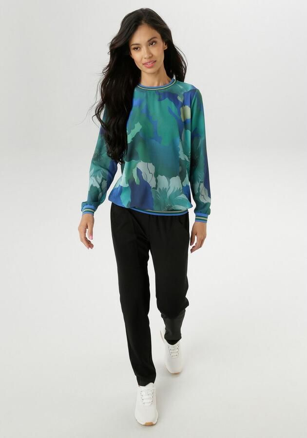 Aniston SELECTED Shirtblouse met gestreepte sportieve chetten nieuwe collectie - Foto 5