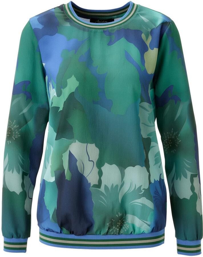 Aniston SELECTED Shirtblouse met gestreepte sportieve chetten nieuwe collectie - Foto 2