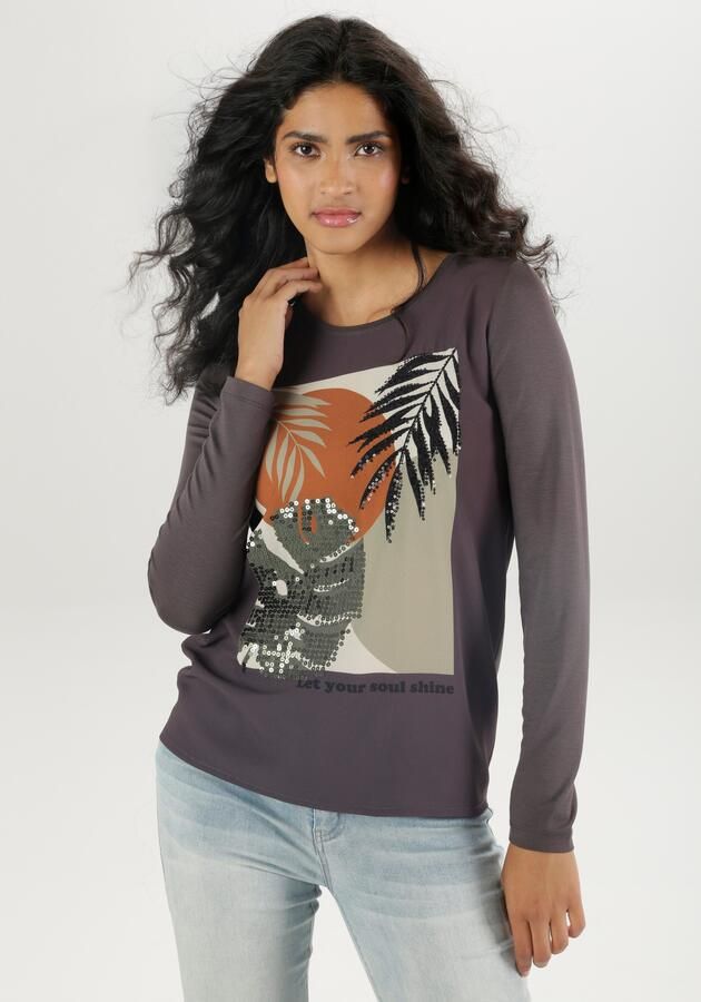 Aniston SELECTED Shirtblouse met glanzende pailletten - Foto 7