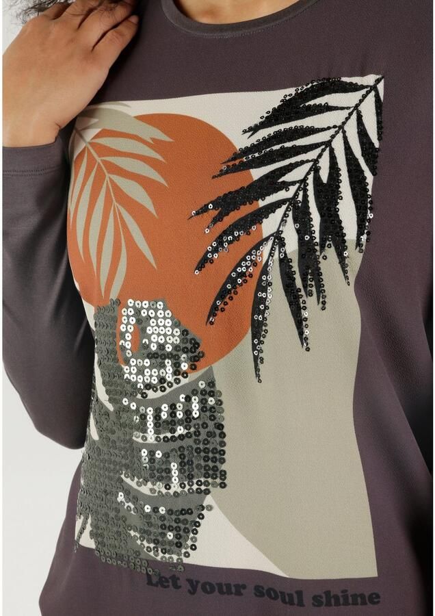 Aniston SELECTED Shirtblouse met glanzende pailletten - Foto 3