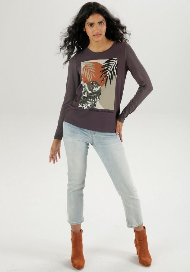 Aniston SELECTED Shirtblouse met glanzende pailletten - Foto 6