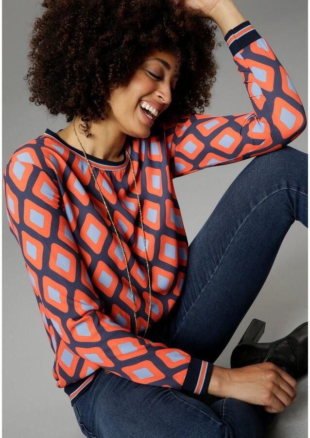 Aniston SELECTED Shirtblouse met sportieve boord - Foto 2