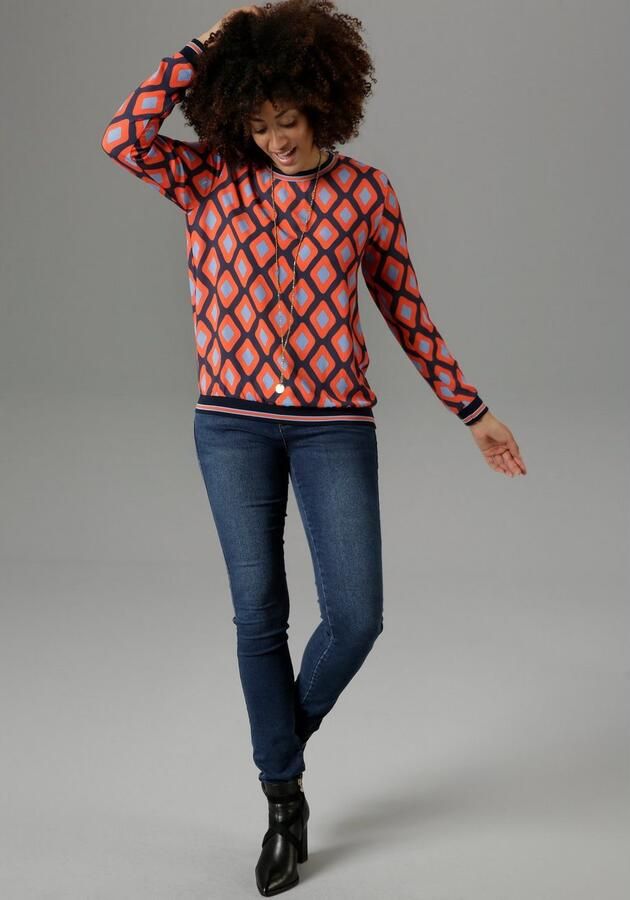 Aniston SELECTED Shirtblouse met sportieve boord - Foto 4