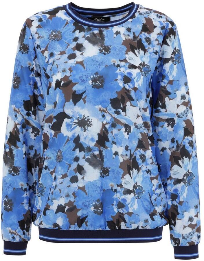 Aniston SELECTED Shirtblouse met strepen op de sportieve ribboorden - Foto 2