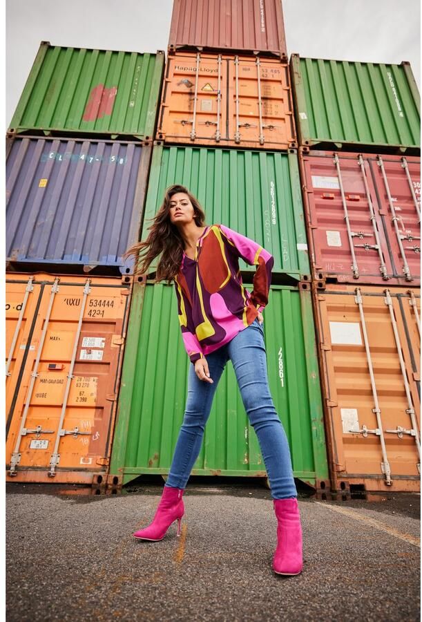 Aniston SELECTED Lang vest met ajourbreisel - Foto 4