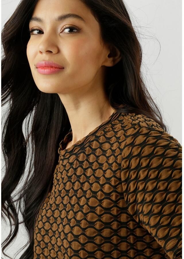 Aniston SELECTED T-shirt met moderne oppervlaktestructuur en golfpatroon nieuwe collectie - Foto 3