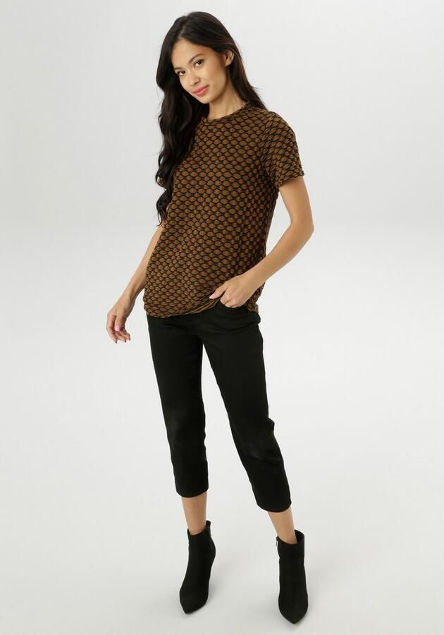 Aniston SELECTED T-shirt met moderne oppervlaktestructuur en golfpatroon nieuwe collectie - Foto 6