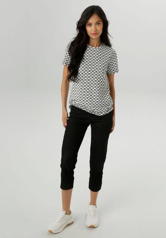 Aniston SELECTED T-shirt met moderne oppervlaktestructuur en golfpatroon nieuwe collectie - Foto 6