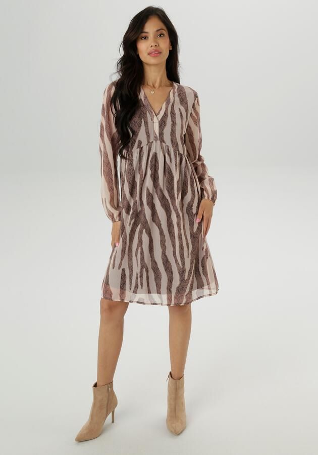 Aniston SELECTED Tuniekjurk met fantasierijke dierenprint allover nieuwe collectie - Foto 8