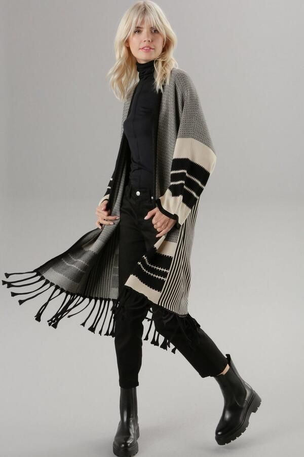 Aniston SELECTED Vest met franje bij de zoom - Foto 4