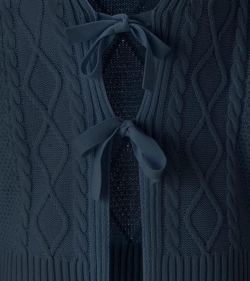 Aniston SELECTED Vest met kabel- en ruitmotief nieuwe collectie