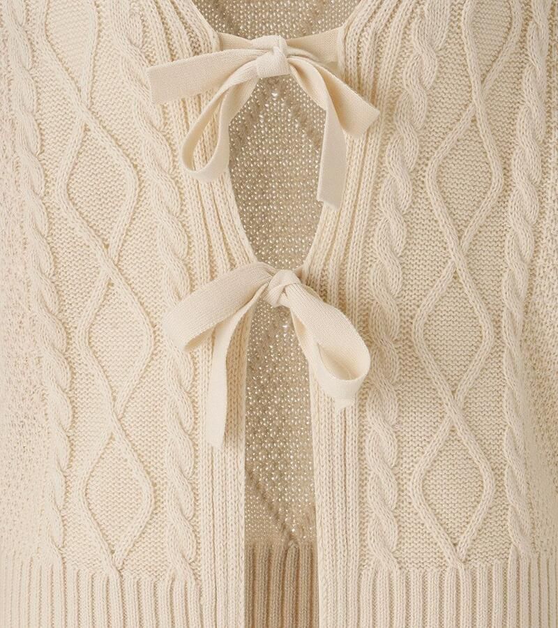 Aniston SELECTED Vest met kabel- en ruitmotief nieuwe collectie