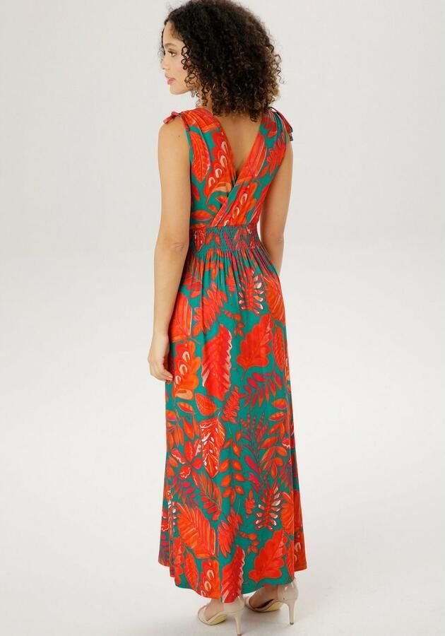 Aniston SELECTED Zomerjurk met brede bandjes voor het aanrimpelen - Foto 2