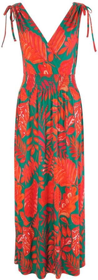 Aniston SELECTED Zomerjurk met brede bandjes voor het aanrimpelen - Foto 4