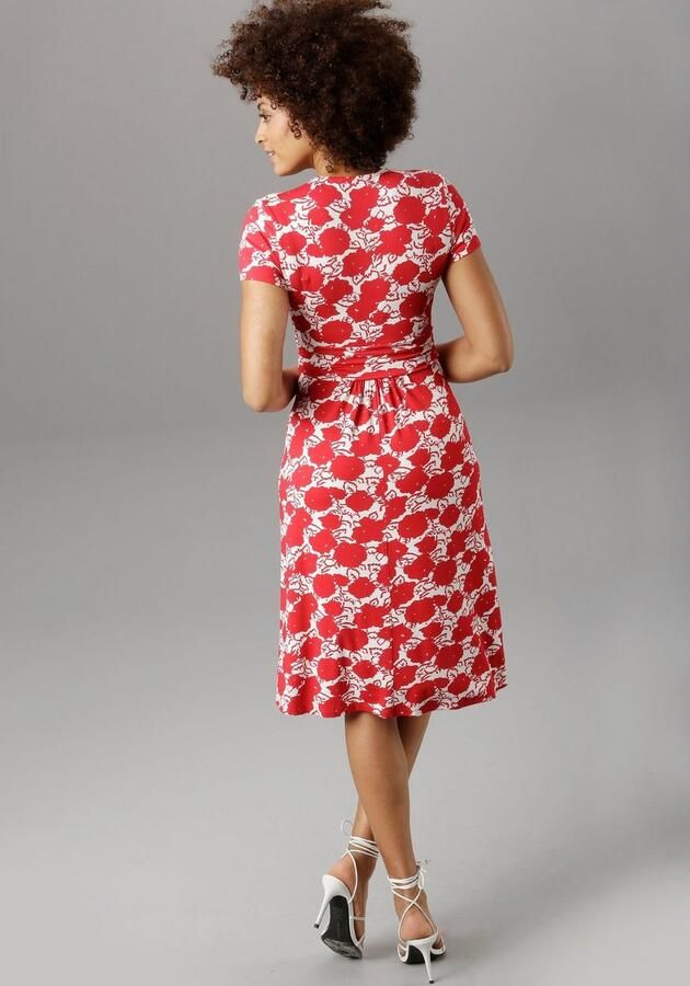 Aniston SELECTED Zomerjurk met gewikkelde hals - Foto 2