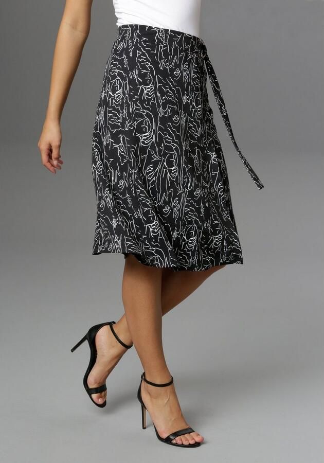 Aniston SELECTED Zomerrok met gespriempjes bij de band - Foto 4