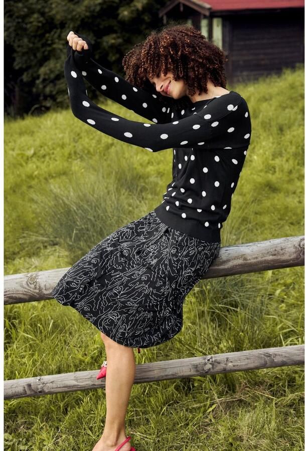 Aniston SELECTED Zomerrok met gespriempjes bij de band - Foto 6