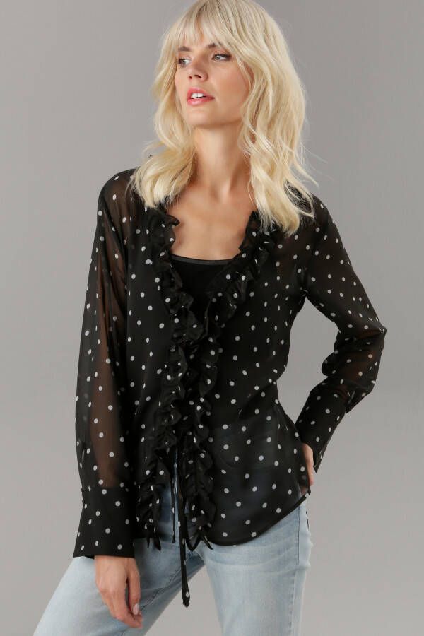 Aniston SELECTED Chiffonblouse met ruches