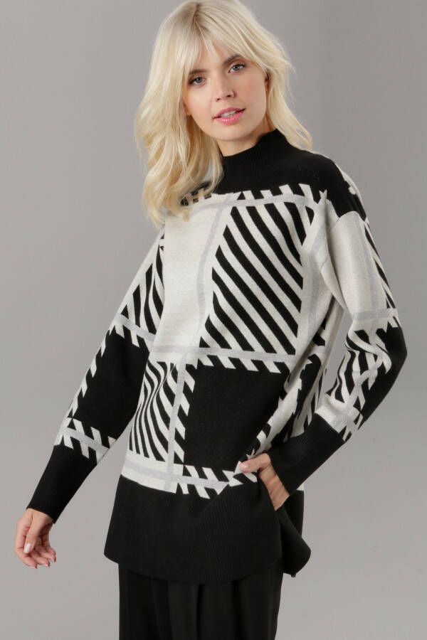 Aniston SELECTED Gebreide trui met een elegant patroon