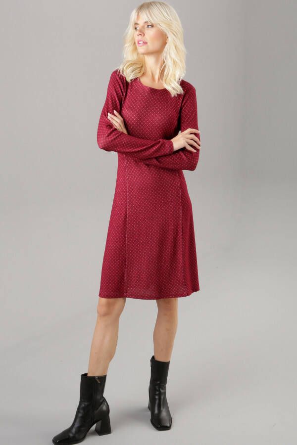 Aniston SELECTED Gedessineerde jurk in zachte viscosemix