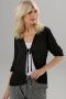 Aniston SELECTED Gekreukte blouse met kraag en bindstrik - Thumbnail 1