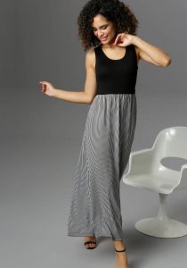 Aniston SELECTED Maxi-jurk met gestreepte rok