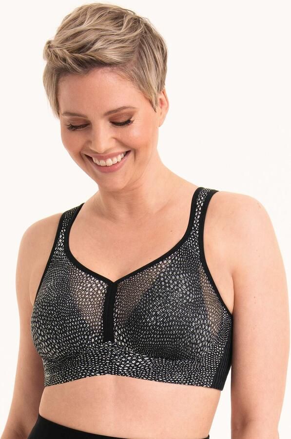 Anita Active Sport-bh Air Control Deltapad dubbellaagse cups gewatteerde bandjes met print vrouwelijk zacht - Foto 9