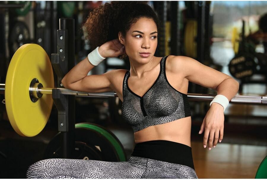 Anita Active Sport-bh Air Control Deltapad dubbellaagse cups gewatteerde bandjes met print vrouwelijk zacht - Foto 4