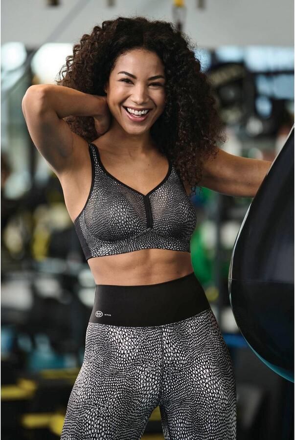 Anita Active Sport-bh Air Control Deltapad dubbellaagse cups gewatteerde bandjes met print vrouwelijk zacht - Foto 6