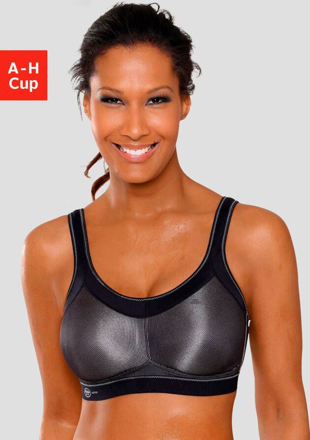 Anita Active Sport-bh Momentum Ademend licht glanzend comfortabele schouderbanden gepolsterd