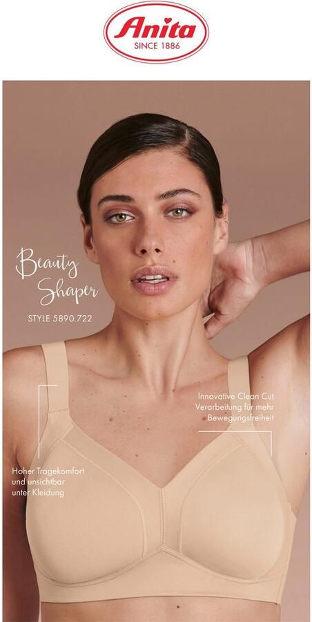 Anita Comfort Gevormde-bh Beauty Shaper Spacer-Schaal zonder Beugel Clean Cut verstelbare Dragers eenvoudig - Foto 7
