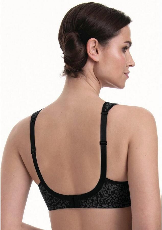 Anita Comfort Steun-bh Clara gevoerde bandjes inzetstuk van mesh aan de voorkant zonder beugel vrouwelijk comfortabel