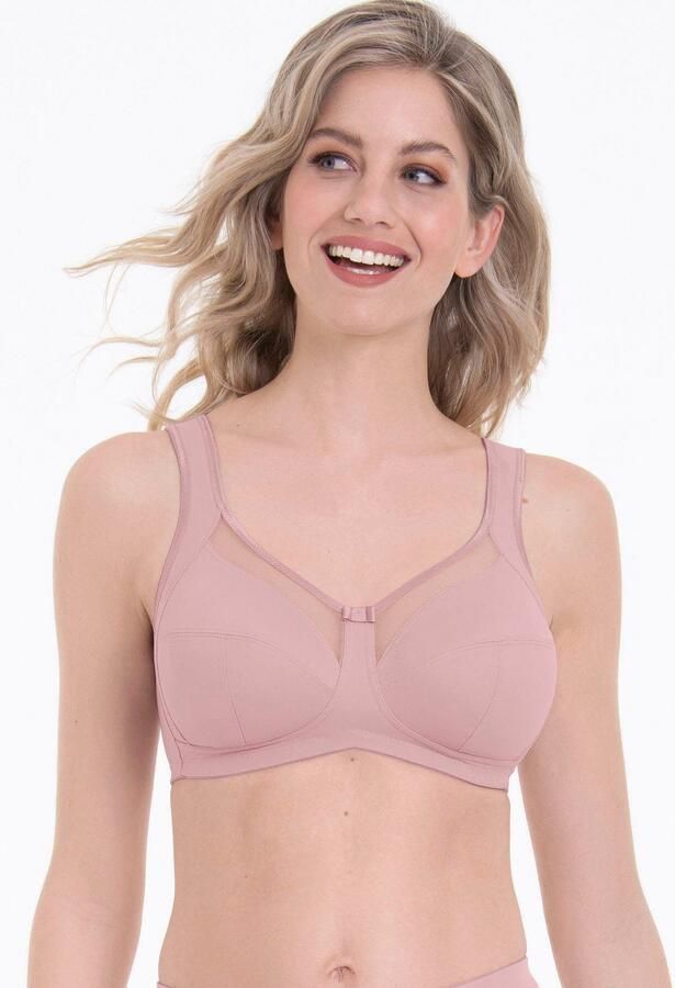 Anita Comfort Steun-bh Clara gevoerde bandjes inzetstuk van mesh aan de voorkant zonder beugel vrouwelijk comfortabel - Foto 7