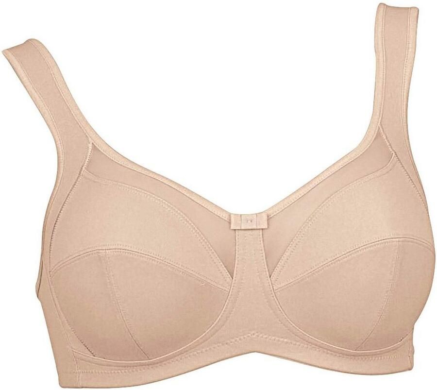 Anita Comfort Steun-bh Clara gevoerde bandjes inzetstuk van mesh aan de voorkant zonder beugel vrouwelijk comfortabel