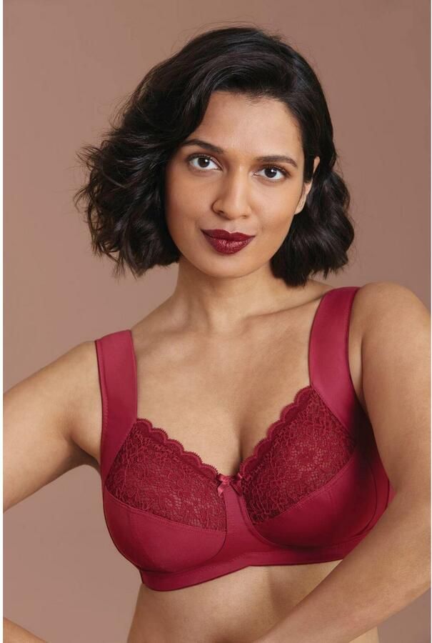 Anita Comfort Steun-bh Havanna Comfort bandjes met kant sierstrik brede bandjes zonder beugel (1-delig) - Foto 4