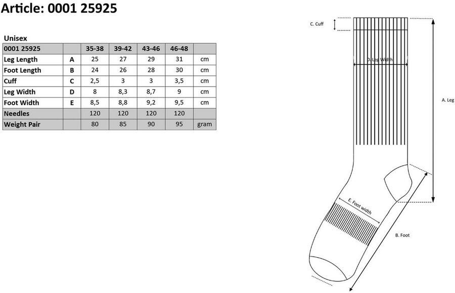 Apollo Basic sokken THERMAL TRACKING SOCKS Unisex met verwar de merinowol (2 paar Set van 3) - Foto 13