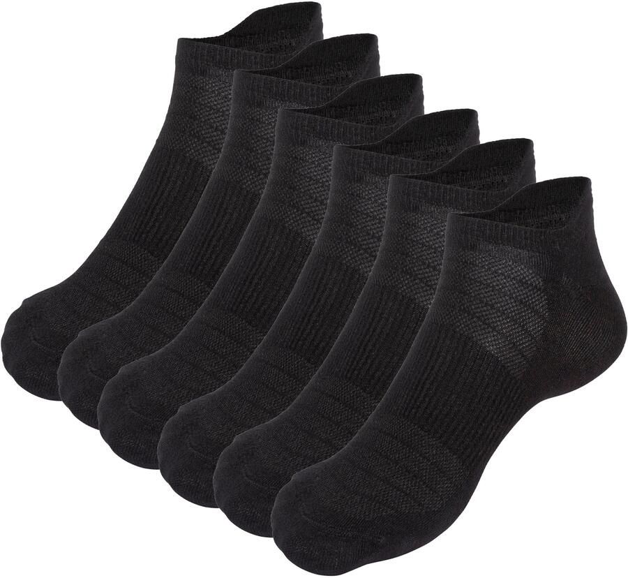 Apollo Enkelsokken Sneakersokken met hiellus bamboe comfort en perfecte pasvorm (6 paar Set van 6) - Foto 11