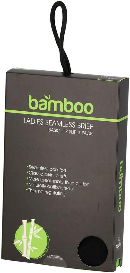 Apollo Hipster Naadloze bamboe taille- heup-slip zacht en comfortabel! (Set van 3) - Foto 12
