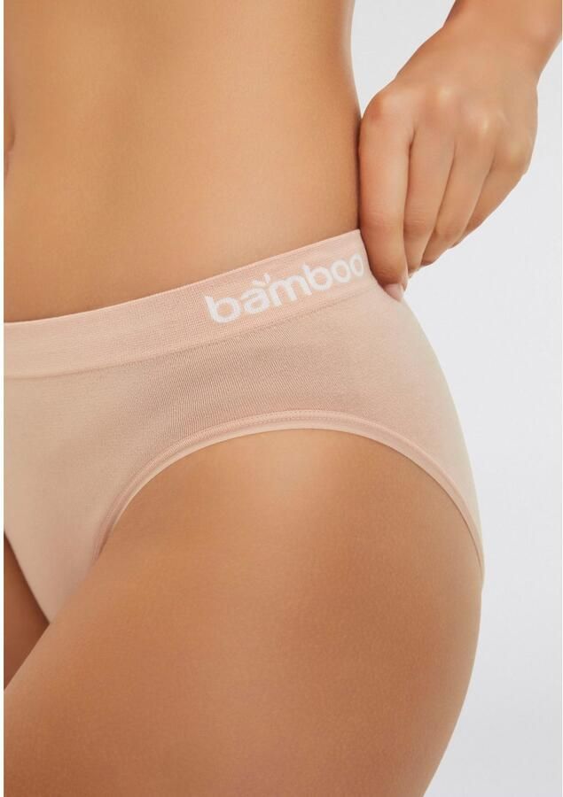 Apollo Hipster Naadloze bamboe taille- heup-slip zacht en comfortabel! (Set van 3) - Foto 4