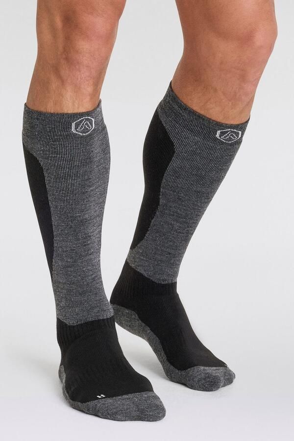 Apollo Kniekousen ADULTS SKI SOCKS DESIGN Unisex hoog met logoborduring in twee verschillende ontwerpen (2 paar Set van 2) - Foto 13