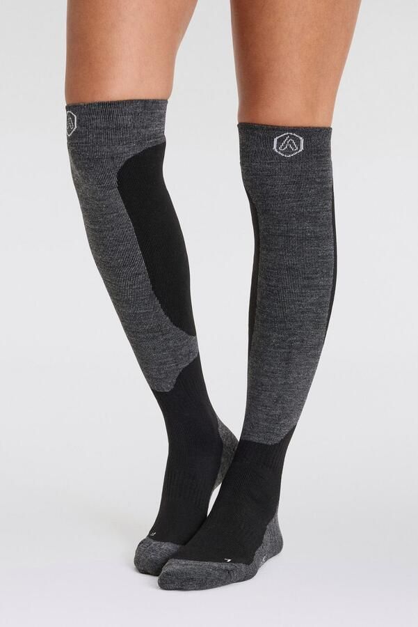 Apollo Kniekousen ADULTS SKI SOCKS DESIGN Unisex hoog met logoborduring in twee verschillende ontwerpen (2 paar Set van 2) - Foto 9