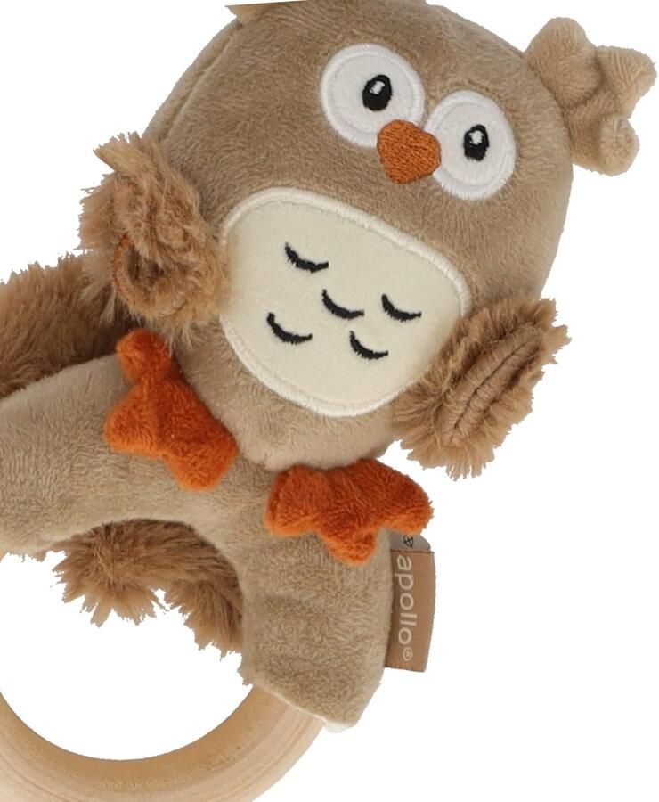 Apollo Newborn-cadeauset Babyset uil slabbetje ring sokjes (set) - Foto 4