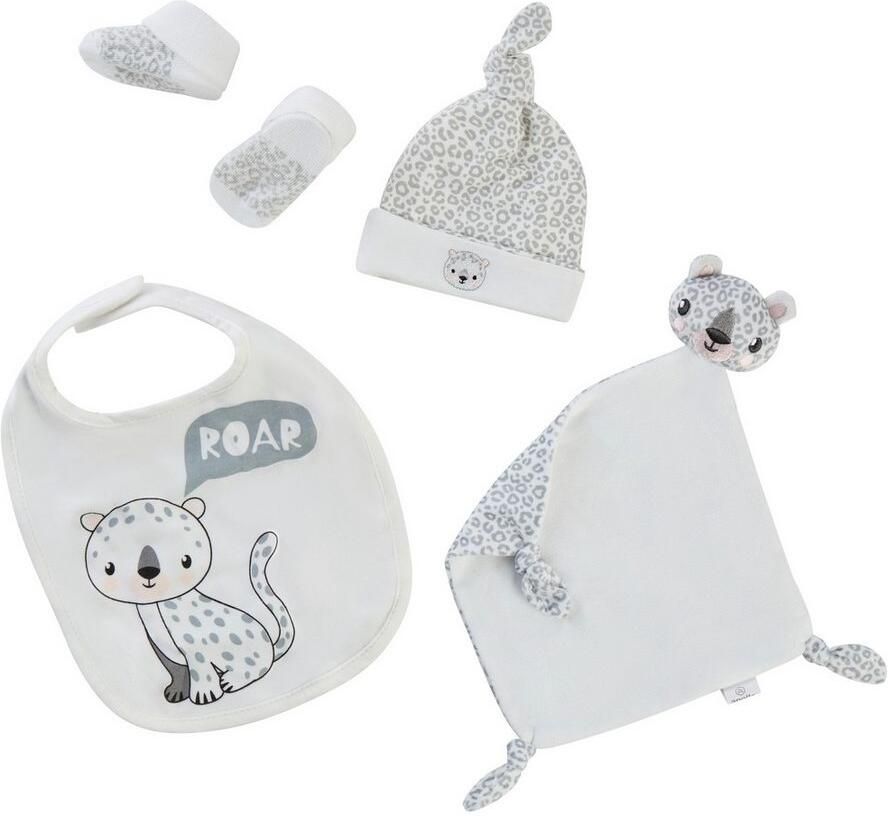 Apollo Newborn-cadeauset Tijger babyset muts sokken slab doek (set) - Foto 2