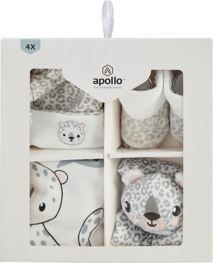 Apollo Newborn-cadeauset Tijger babyset muts sokken slab doek (set) - Foto 4
