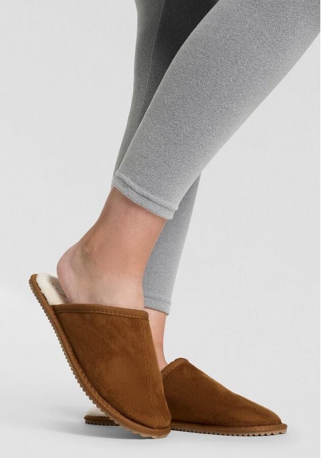 Apollo Pantoffels van suède-imitatie met rubberen zool (2-delig) - Foto 12