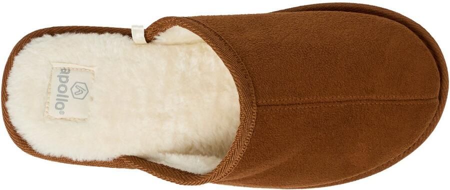 Apollo Pantoffels van suède-imitatie met rubberen zool (2-delig) - Foto 10