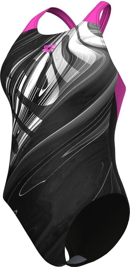 Arena Badpak Feel dames Flow V rug bustier badpak - Foto 4