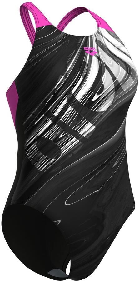 Arena Badpak Feel dames Flow V rug bustier badpak - Foto 2