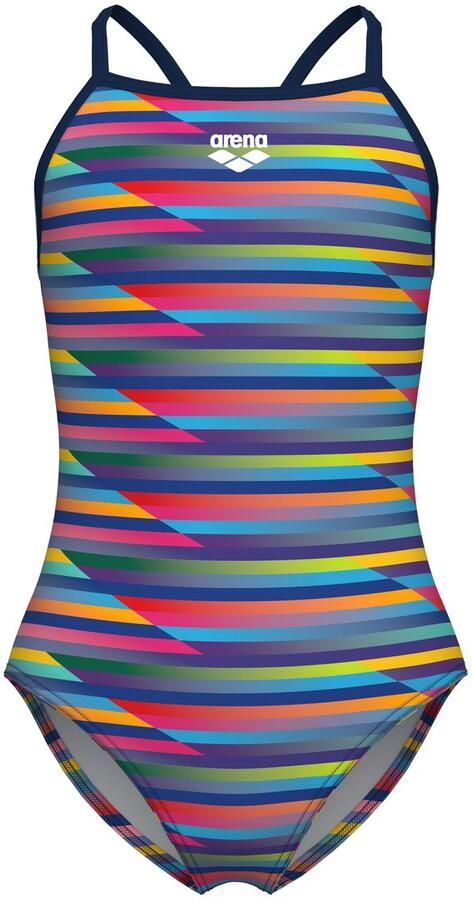 Arena Badpak Performance meisjes racing stripe light drop rug zwempak